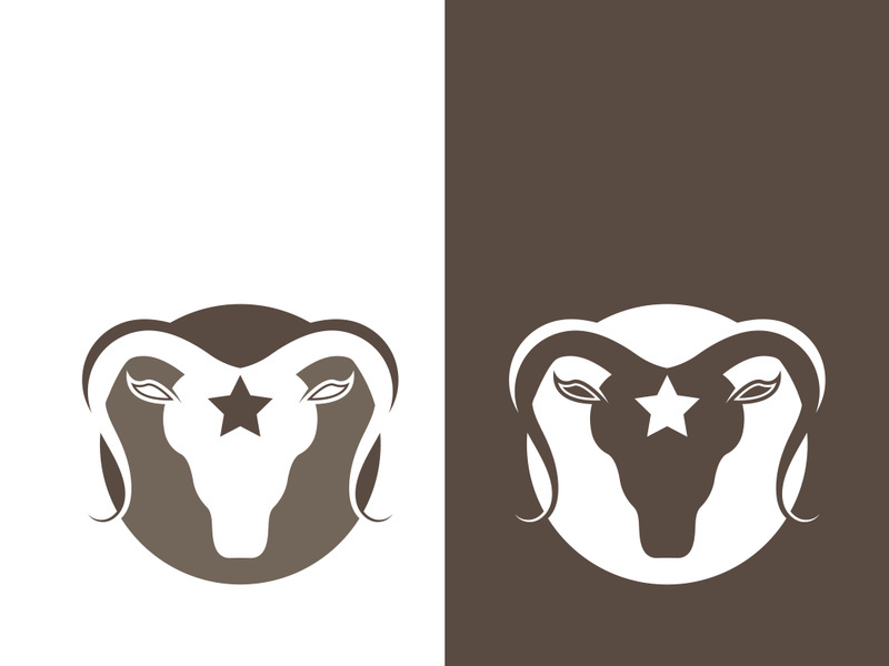 Goat logo template vector icon illustration design