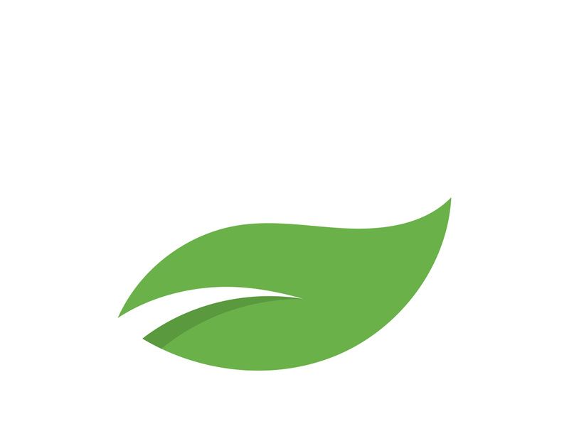Logos of green Tree leaf ecology