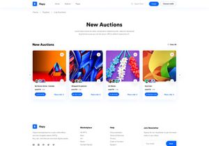 NFT's Auction  Page UI Kit