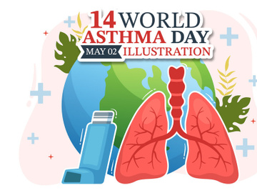 14 World Asthma Day Illustration preview picture