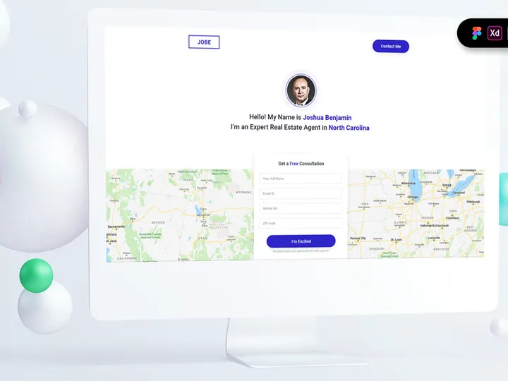 Real Estate Agent Landing Page Template