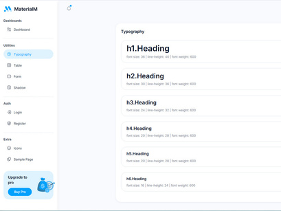 MaterialM Free NextJs Tailwind Admin Dashboard Template