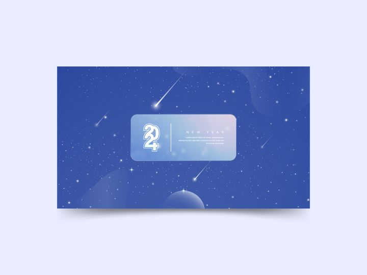 2024 Universe Wallpaper Template Design