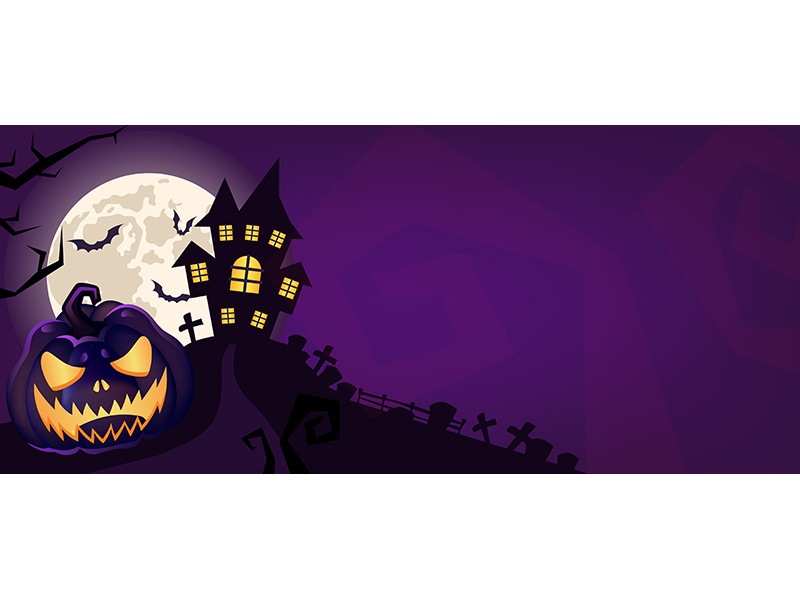 Halloween scary purple vector background