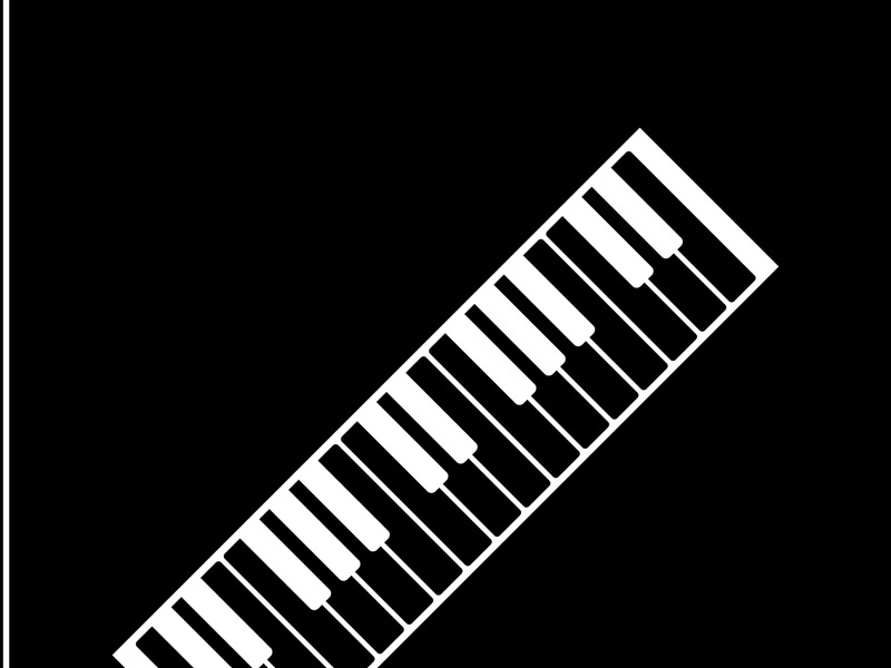 Keyboard piano vector Musical instrument illustration design template