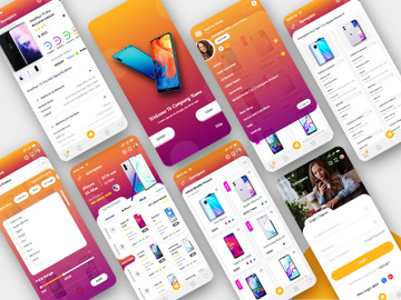 Mobile Portal or Find Latest mobile phone in market App UI Kit preview picture