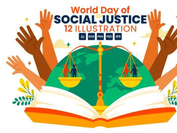 12 Day of Social Justice Illustration preview picture