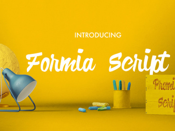 Formia Script Free Font preview picture