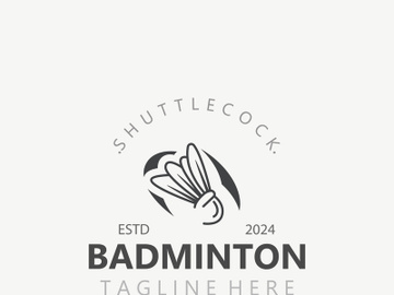 Badminton Shuttlecock logo icon design for Sport Badminton Championship club competition preview picture