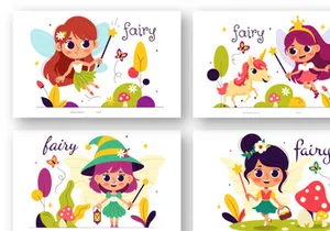 10 Beautiful Flying Fairy Illustration
