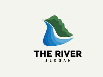 River Logo Design River Creek Vector preview picture