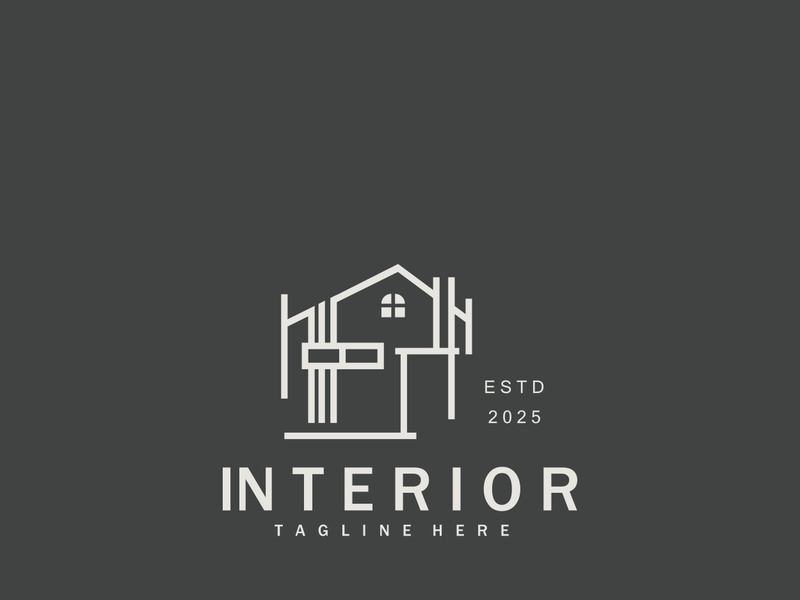 Home Interior logo building design template architecture unique styles