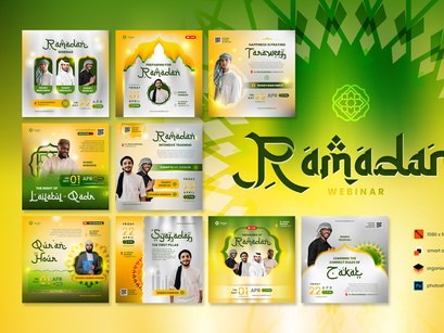 Ramadan Webinar Event Social Media Post template