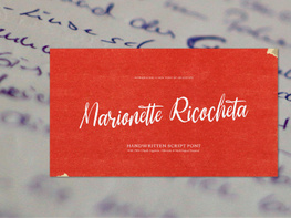 Marionette Ricocheta | Handwritten Script preview picture