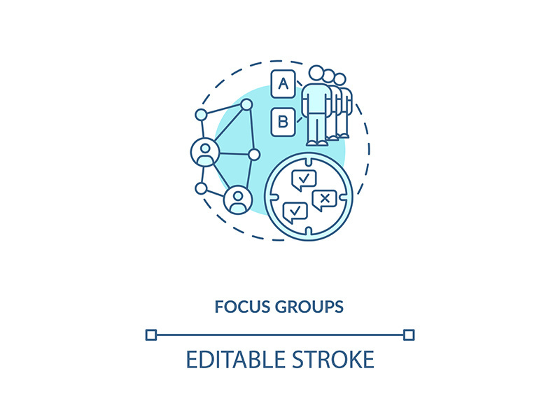 Focus group concept icon