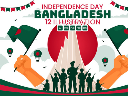 12 Bangladesh Independence Day Illustration