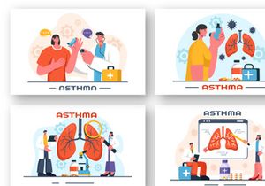 9 Asthma Disease Illustration