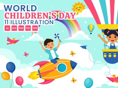 11 World Children's Day Illustration