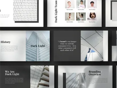 Dark Light Keynote Template