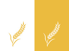 Wheat logo vector icon illustration design