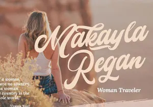 Mady Risaw - Modern Script Font