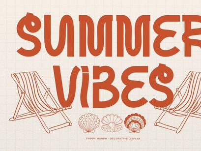 Trippy Morph | Decorative Font