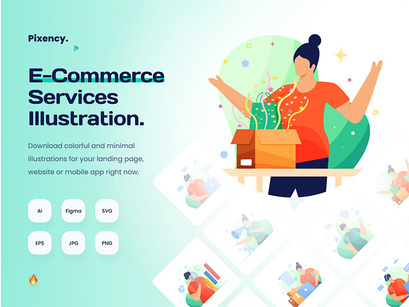 E-commerce Service Illustration
