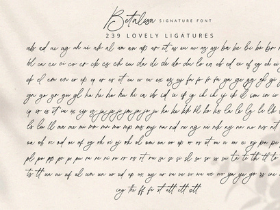 Betalisa - Signature Font
