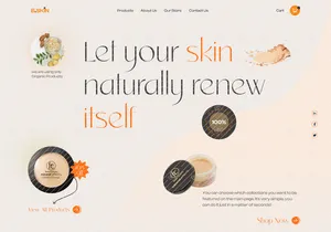 Beauty Product Landing page
