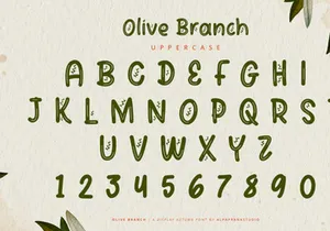 Olive Branch - Display Font