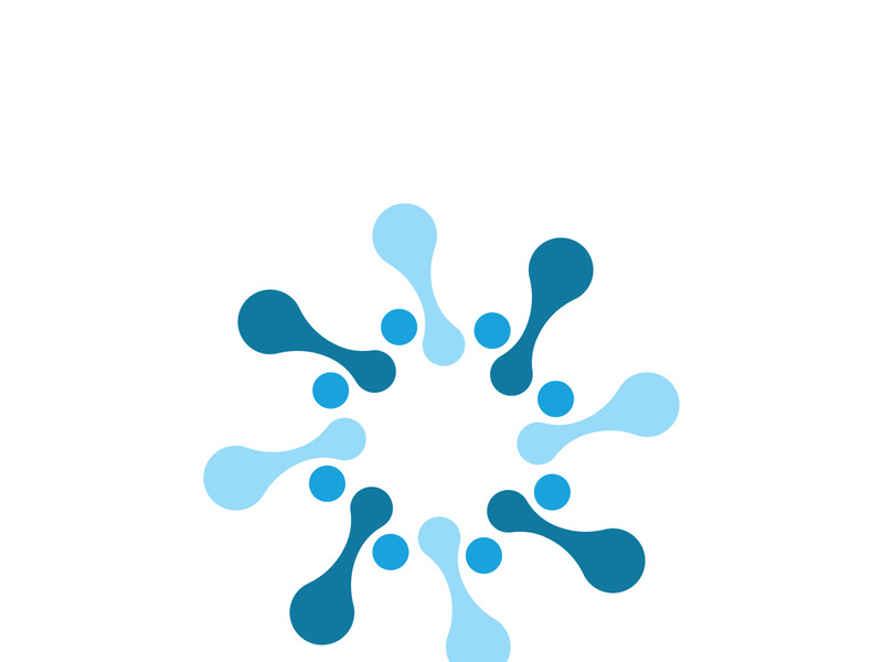 Molecule symbol logo template vector illustration design