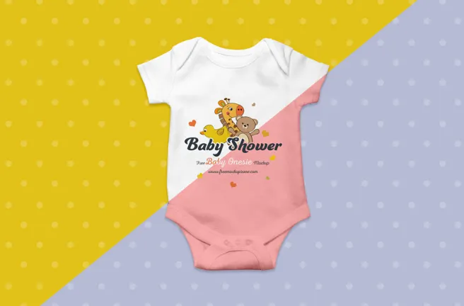 Free Baby Onesie PSD MockUp