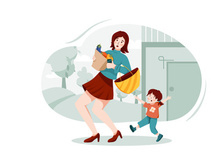 Multitasking Woman Illustration