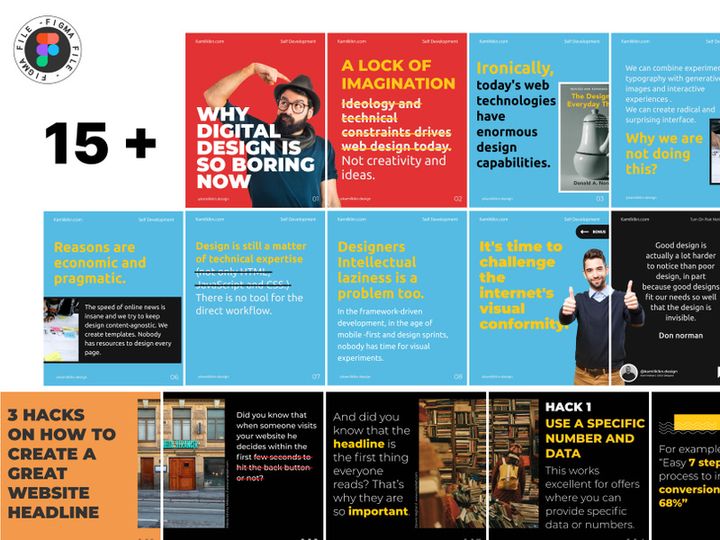 Why Digital Design Is So Boring Now -Instagram Carousel Marketing Bundle