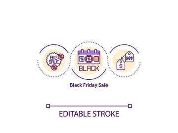 Black friday sale concept icon preview picture