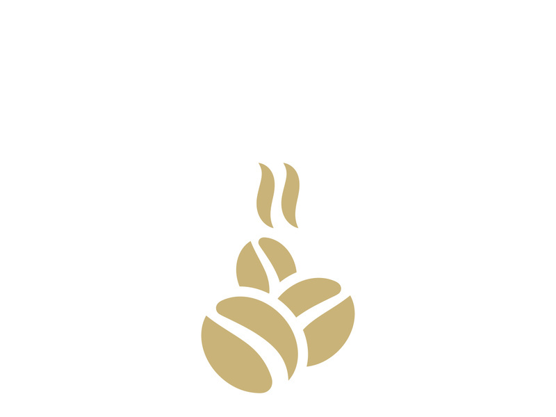 Premium coffee bean logo design.