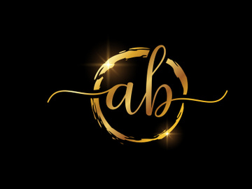 Initial Letter A B Logo Design Vector Template. Graphic Alphabet Symbol For Corporate Business Identity preview picture