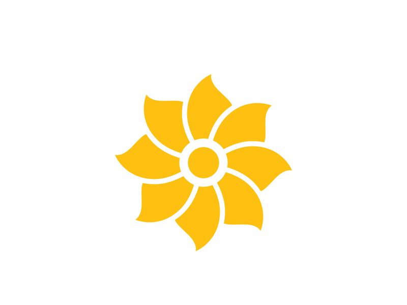 Flower icon design illustration