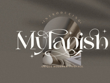 Mylanish _ unique modern typeface preview picture