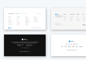 10 Footer Widget Design for Web-UI Kit