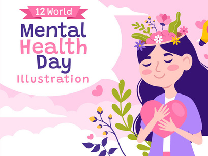 12 World Mental Health Day Illustration