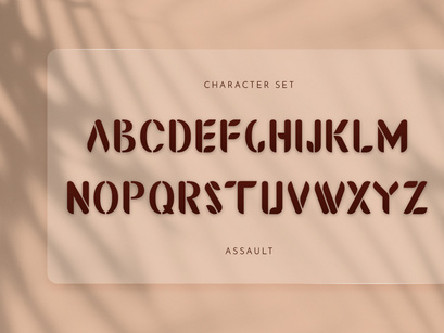 Assault Display Font