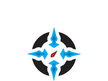 Compass logo template vector icon illustration design