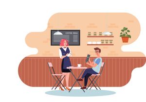 M162_Coffee shop Illustrations