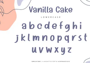 Vanilla Cake - Handwritten Font