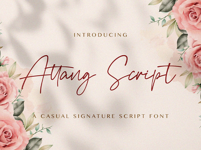 Attang Script - Handwritten Font