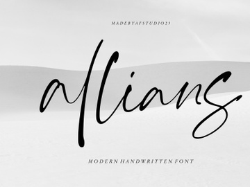 Allians - Modern Handwritten Font, Modern Calligraphy Font, Wedding Font, Branding Font, Corjl Font, Cricut Font, Digital Font, Logo Font. preview picture