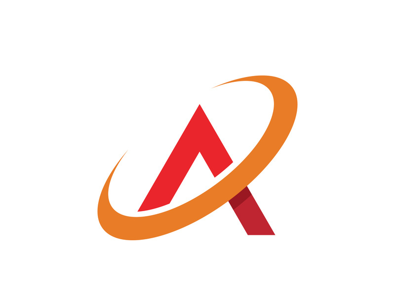 A Letter icon Template illustration design