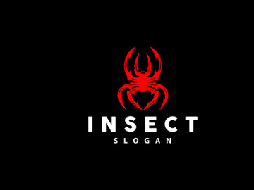 Spider Logo, Insect Animal Vector, Premium Vintage Design preview picture