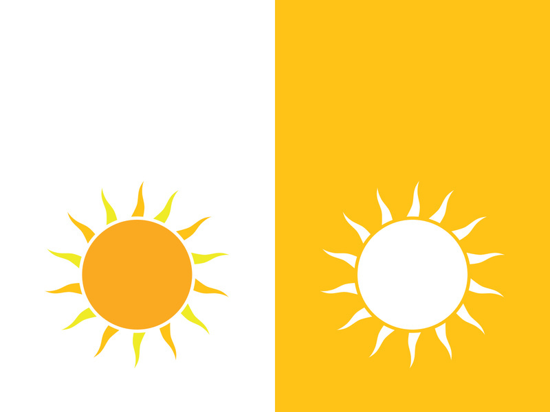 Sun vector illustration icon logo template design